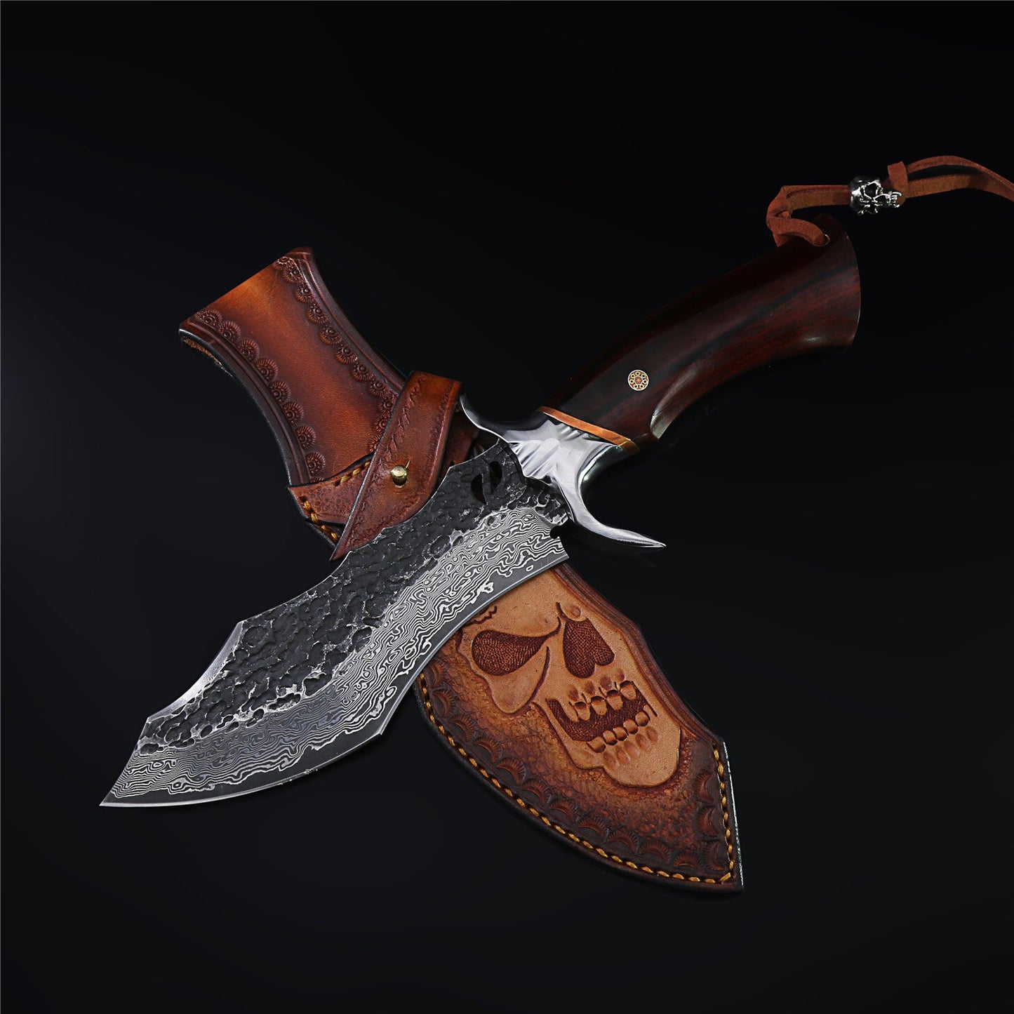 The Warhorse Damascus Steel Fixed Blade