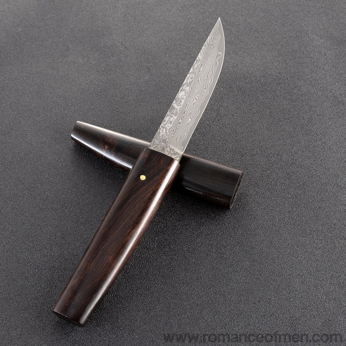 The okamoto warrior damascus pocket samurai knife 20 CM-Romance of Men