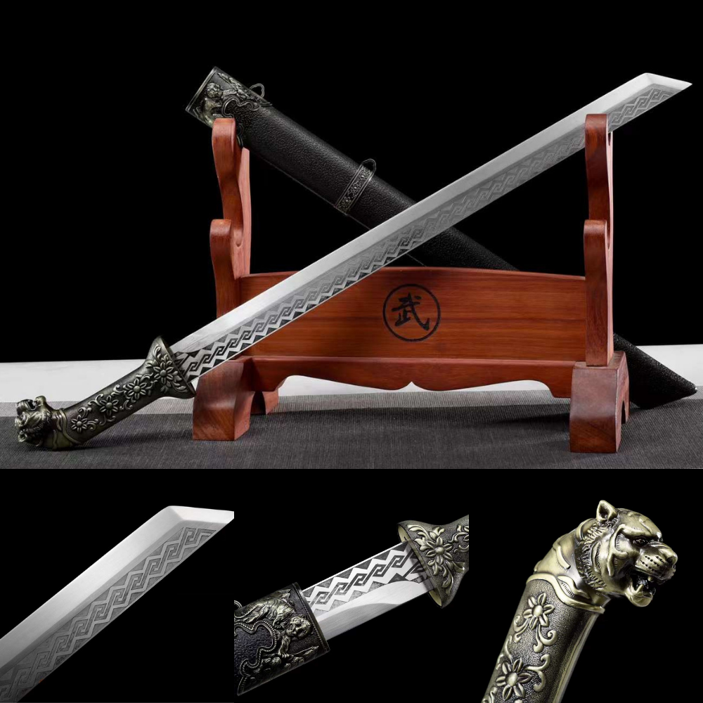 The Taigaheddo Naifu Handmade Chinese Dao Wakizashi Manganese Steel