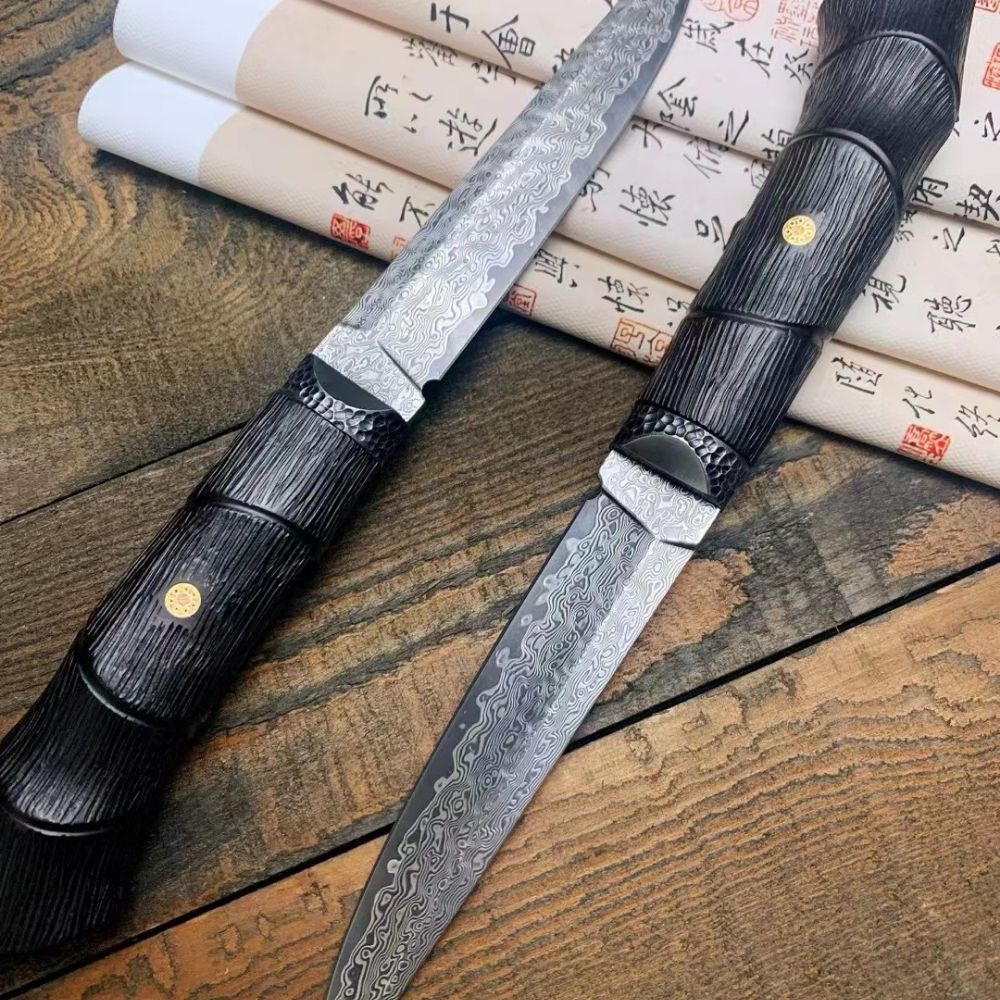 The Orchid Damascus Steel Fixed Blade