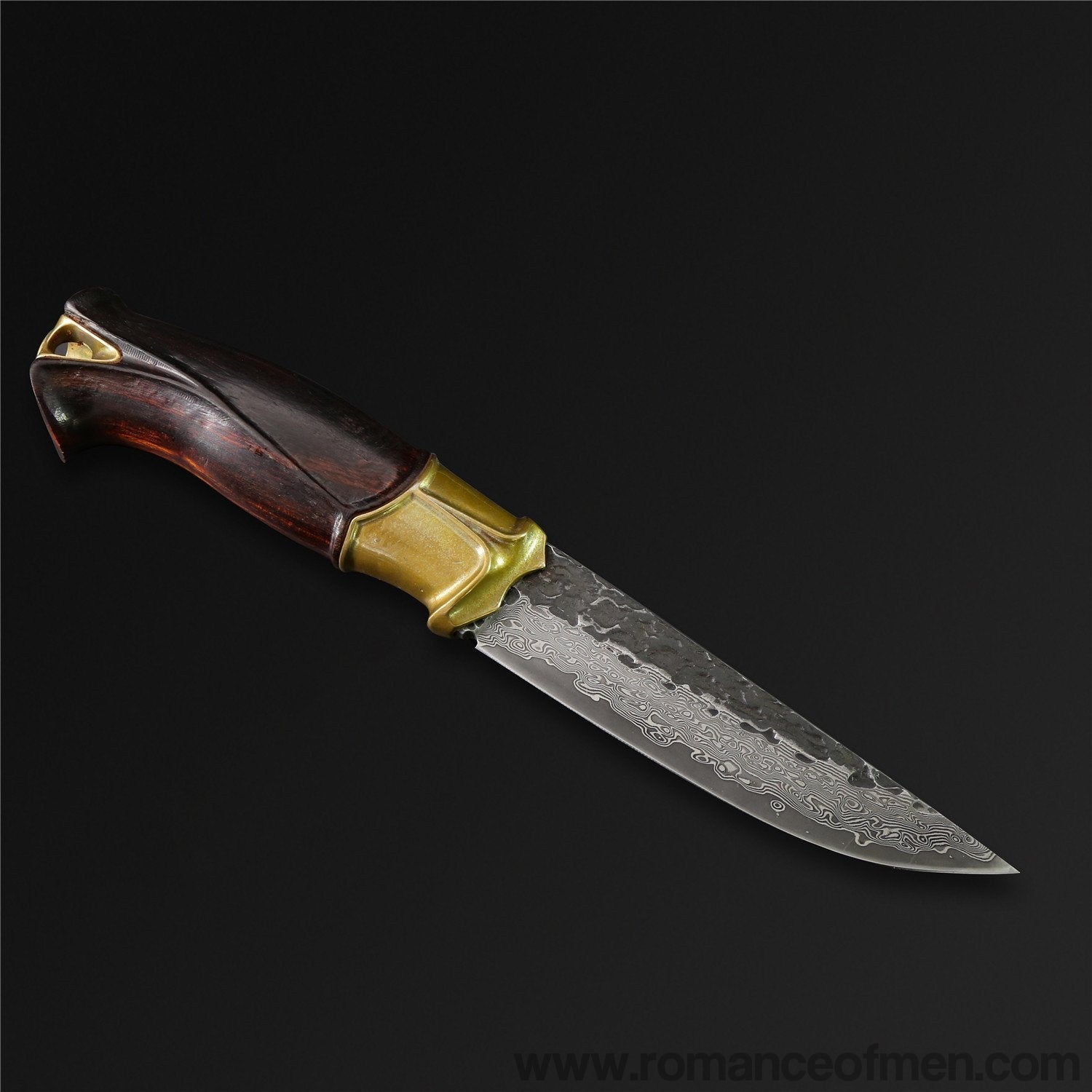 The Titan Damascus Steel Fixed Blade-Romance of Men