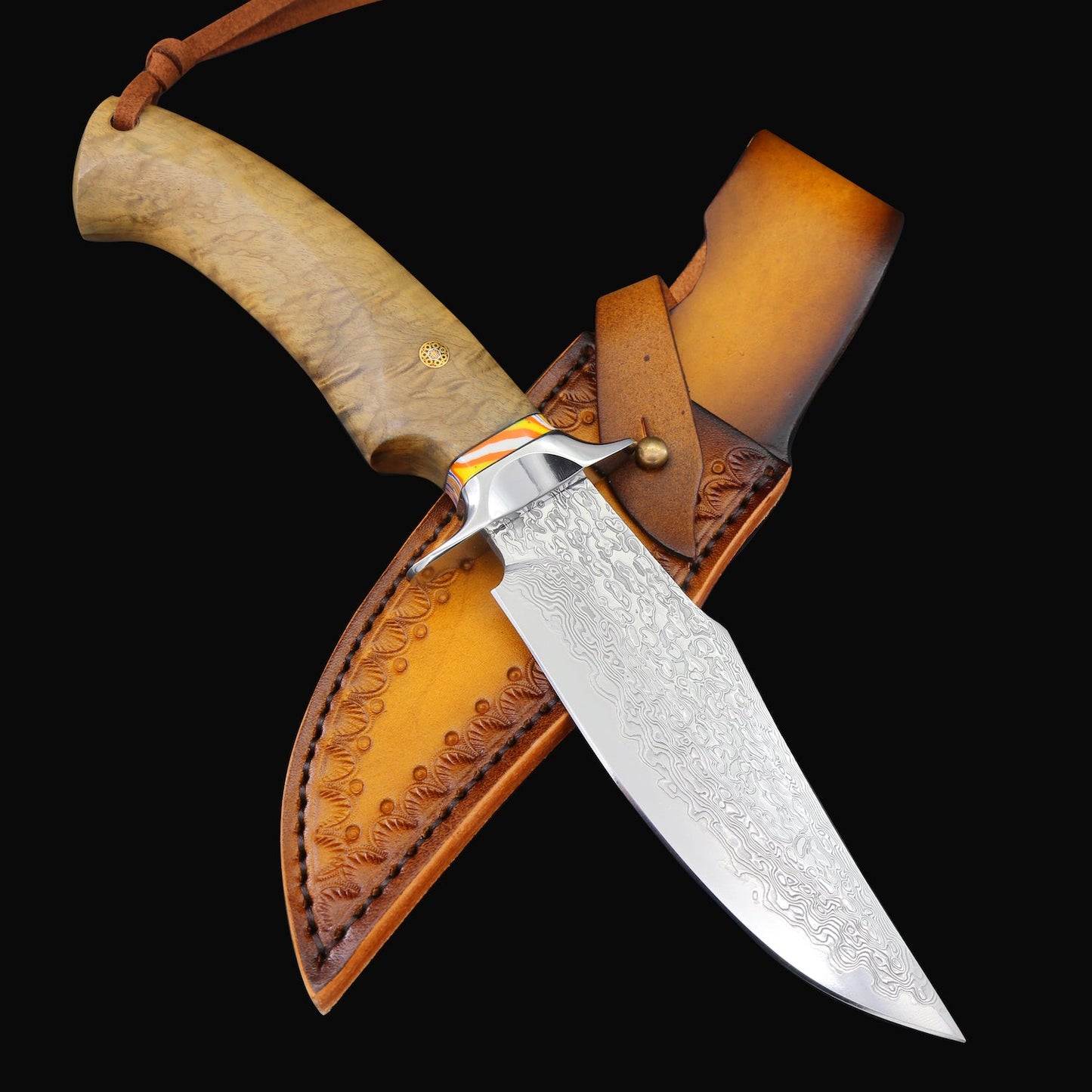 The Wanderer Damascus Steel Fixed Blade