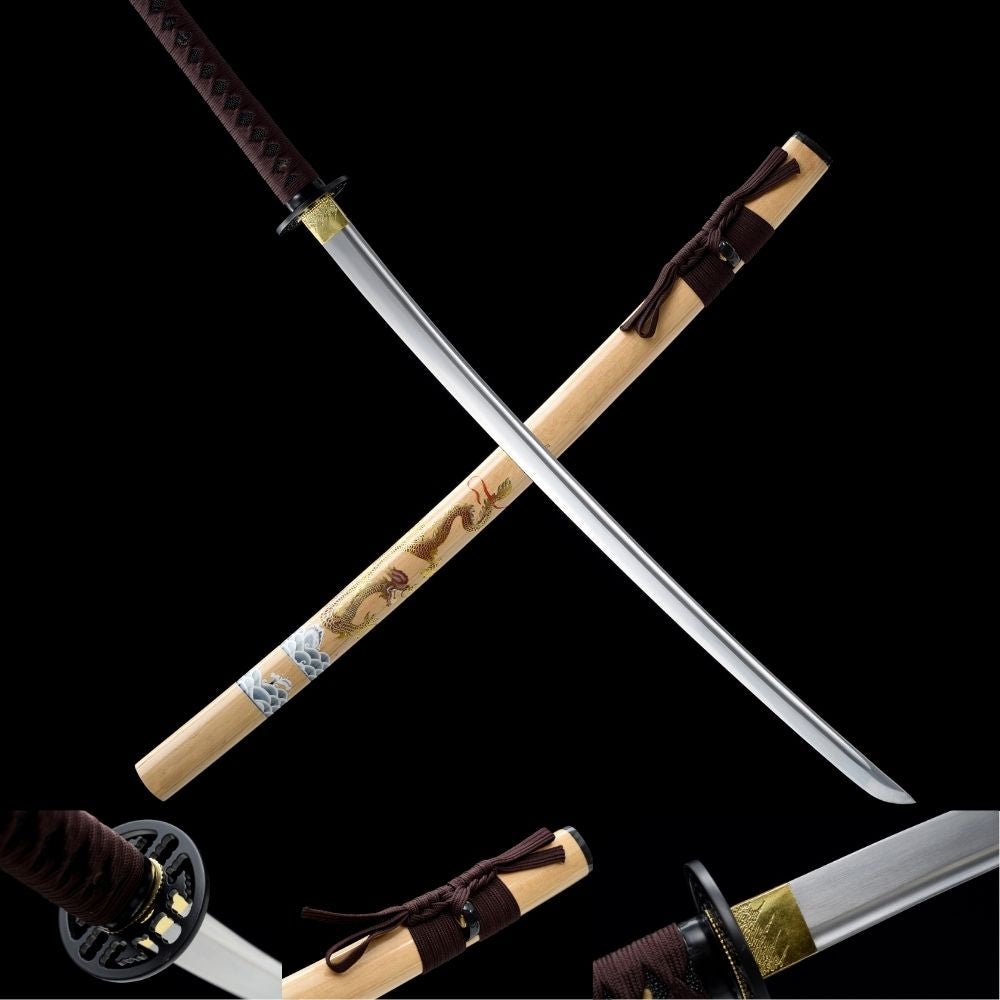 The Sorawotobu doragon Handmade Katana Spring Steel-Romance of Men
