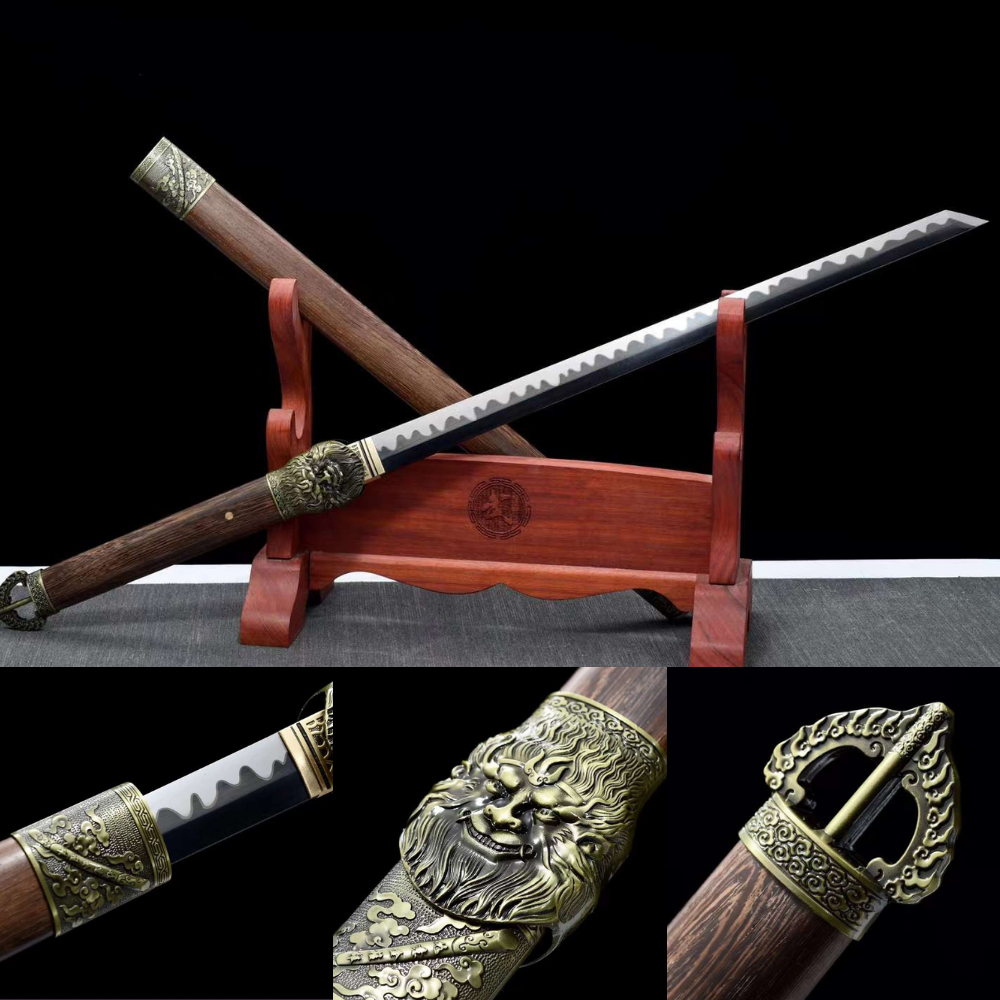 Real Ninjato Samurai Sword Handmade Battle Ready Full Tang Spring Steel ...